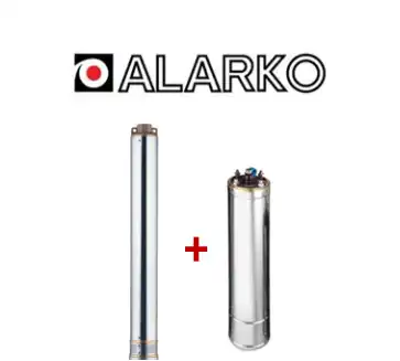 ALARKO 4SD4/24 DMD 3Hp 380v 1 1/4'' Çıkışlı 4'' Derin Kuyu Sondaj Motor + Pompa